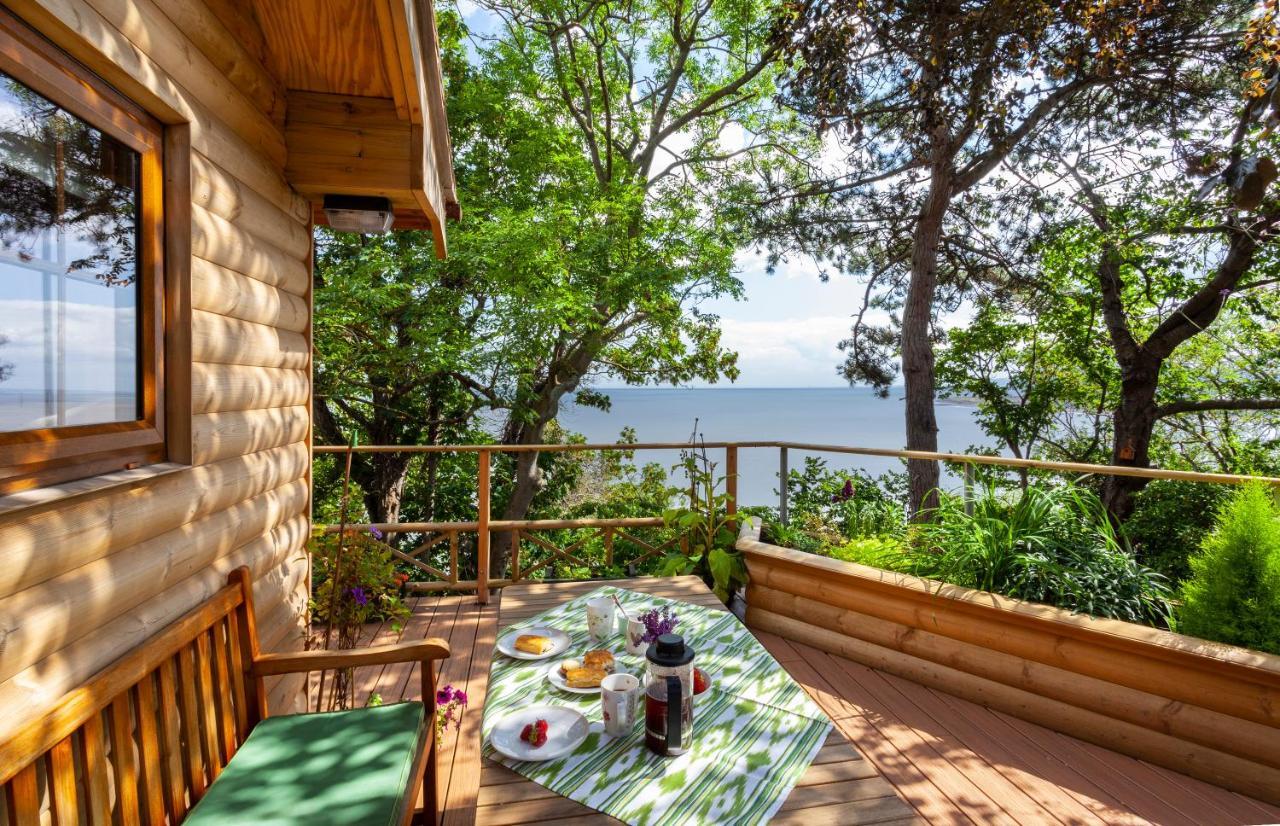 Chalet Porthole Log